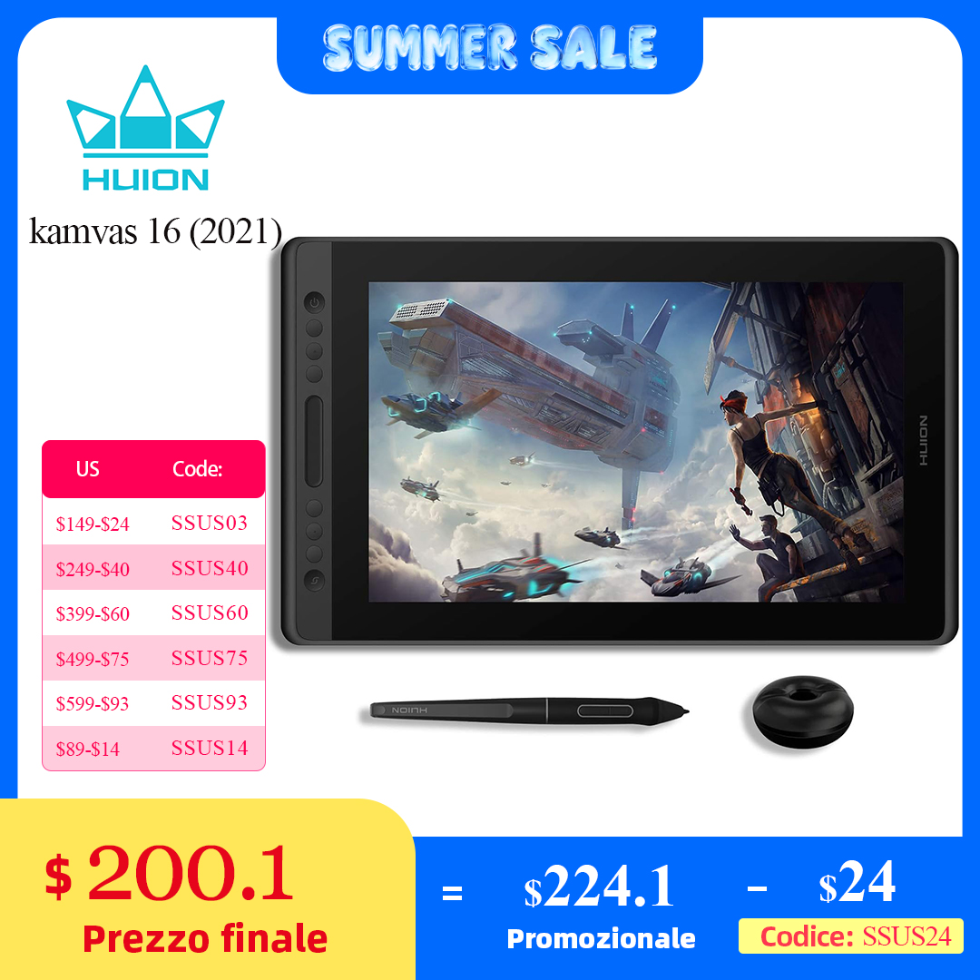 Huion Tablet Accessories - HUION Neue Ankunft Kamvas 16(2021) Grafiken