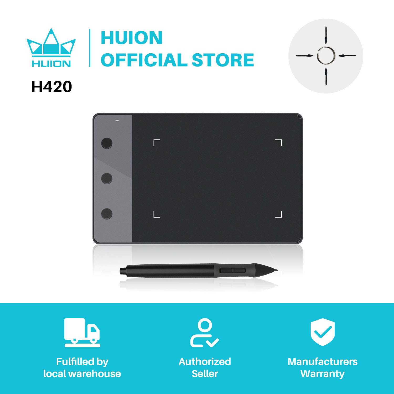 Huion Tablet Accessories - Neue HUION H420 Grafiken Tabletten 4