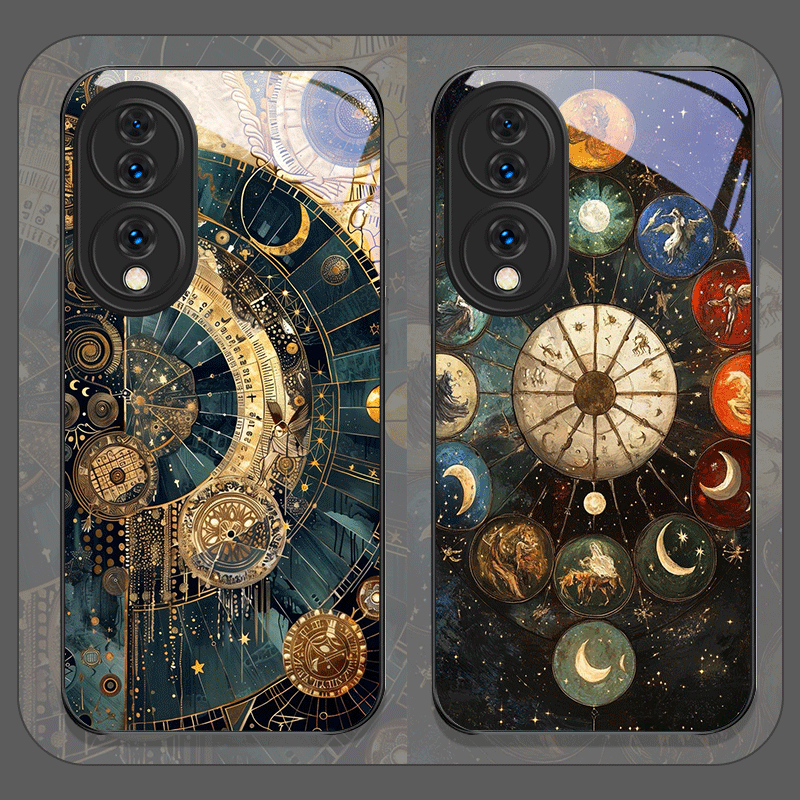 Honor Tablet Accessories - Stilvolle Sterne Mond Konstellationen Muster gehärtetes