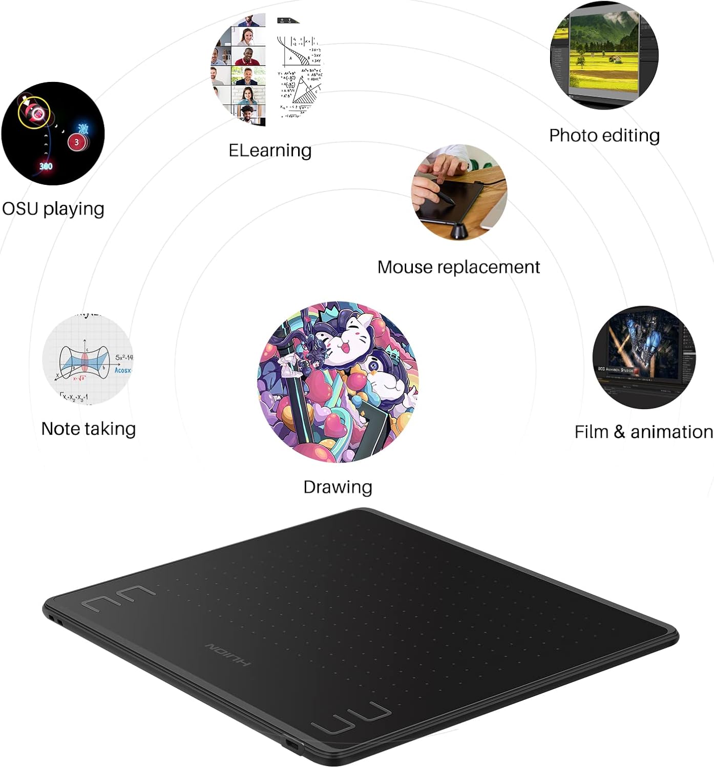 HUION HS64 Grafiktablett 6 Zol – Huion Tablet Accessories Bewertung und Preis