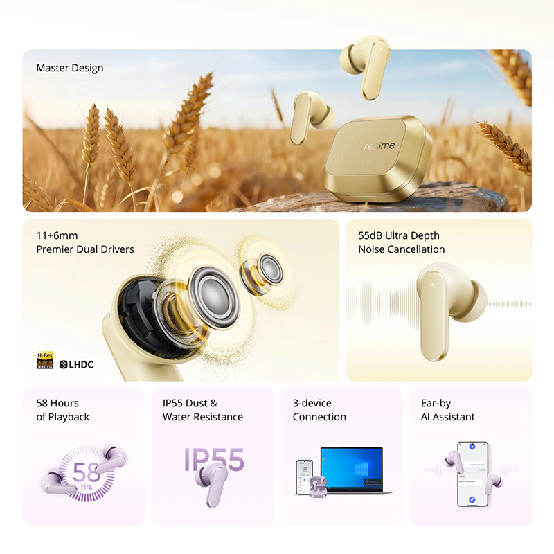 Globale Version realme Buds Ai – Realme Tablet Accessories Bewertung und Preis